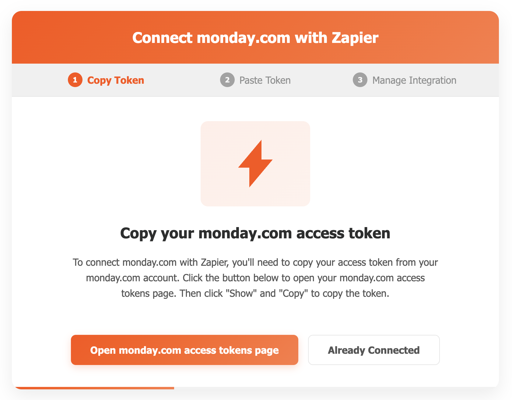 Zapier Integration View